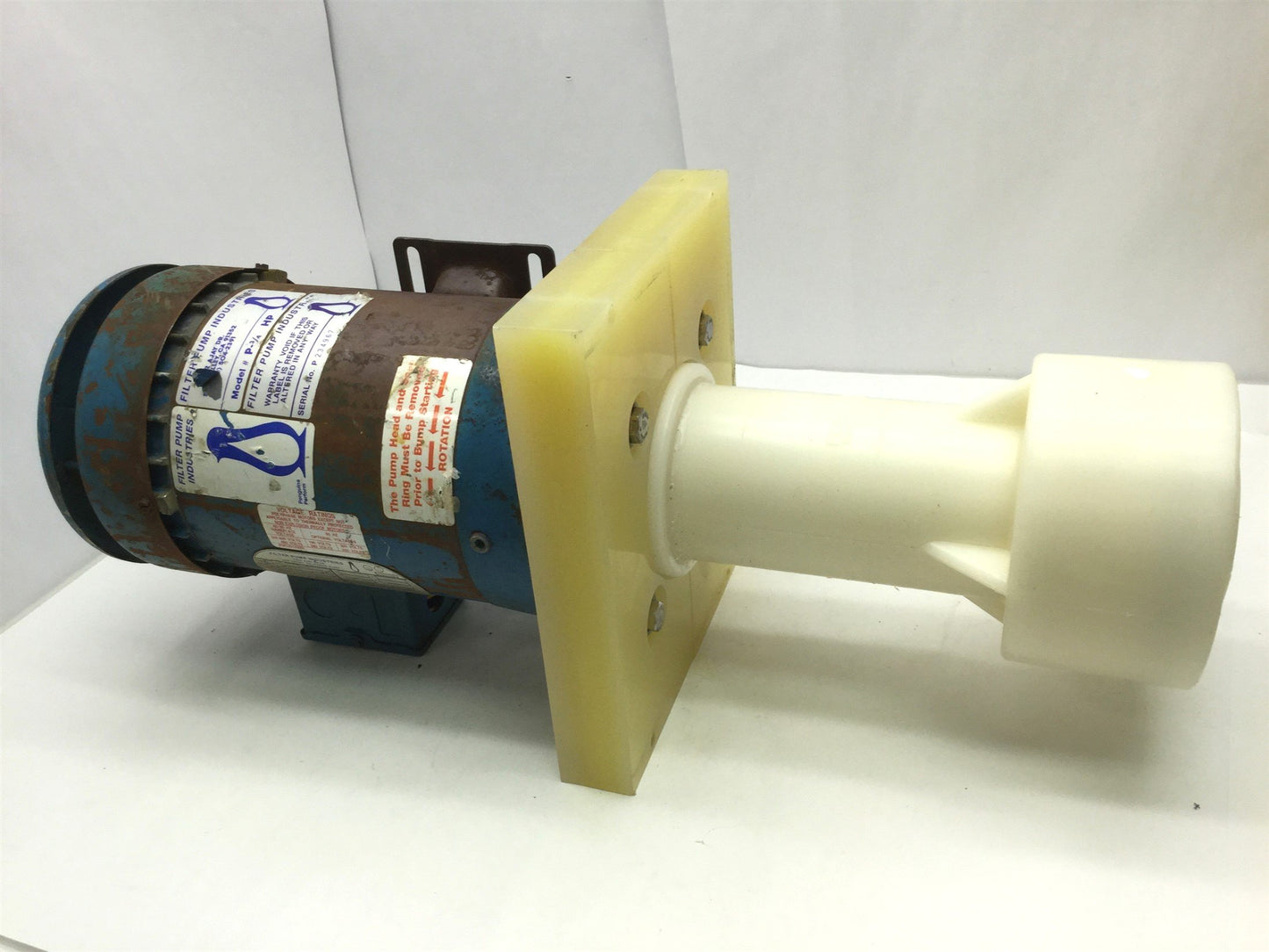 Used Penguin P-3/4BHP Vertical Pump & Motor, 70GPM, 3/4HP, 46' Head, 208-230/460VAC