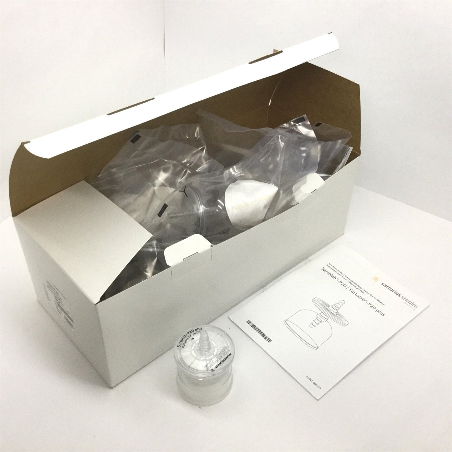 New – Open box Lot of 10 Sartorius 18056D Sartolab-P20 Plus Filters, Sterile, Expired 2016-12