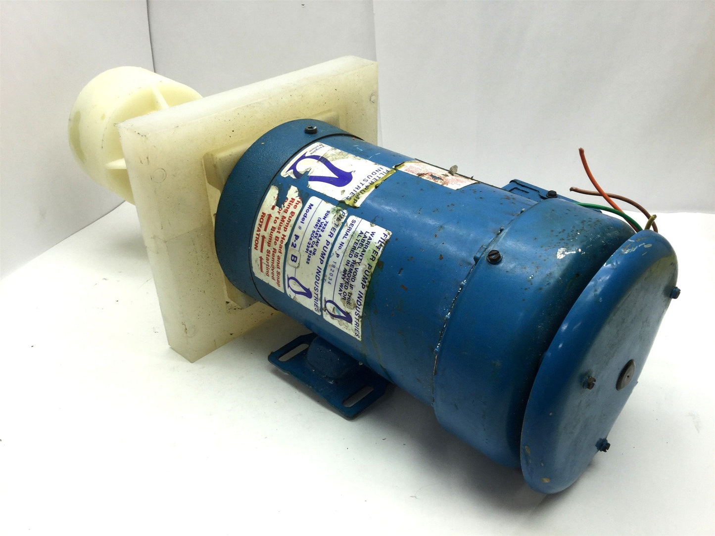 Used Penguin P-2B Vertical Pump & Motor, 208-230/460VAC, 112GPM, 2HP, 69' Head