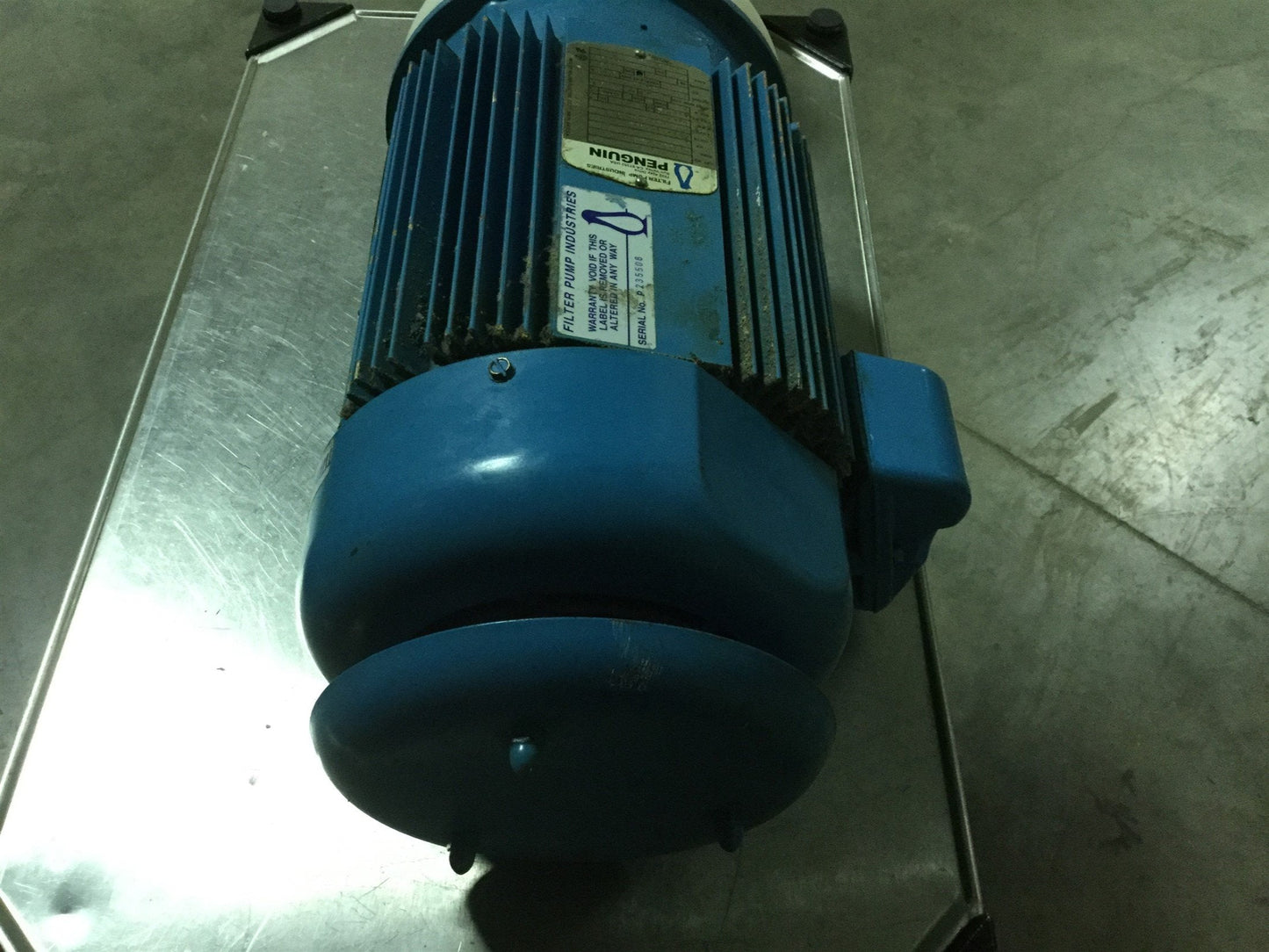 Used Penguin P-5CK Vertical Pump & Motor, 172GPM, 208-230/460VAC, 122' Head, 5HP