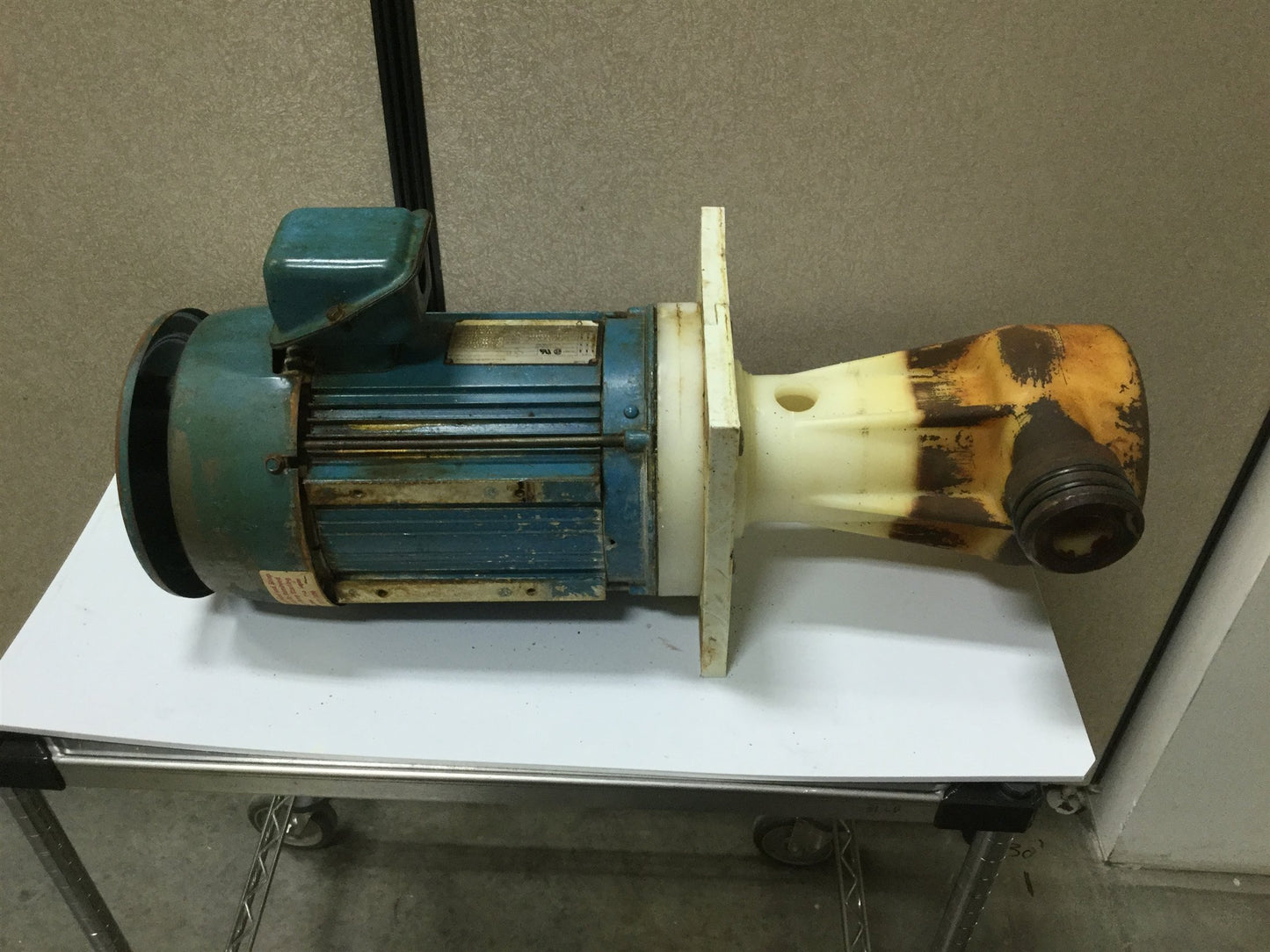 Used Penguin P-5CK Vertical Pump & Motor, 5HP, 172GPM, 208-230/460VAC, 122' Head