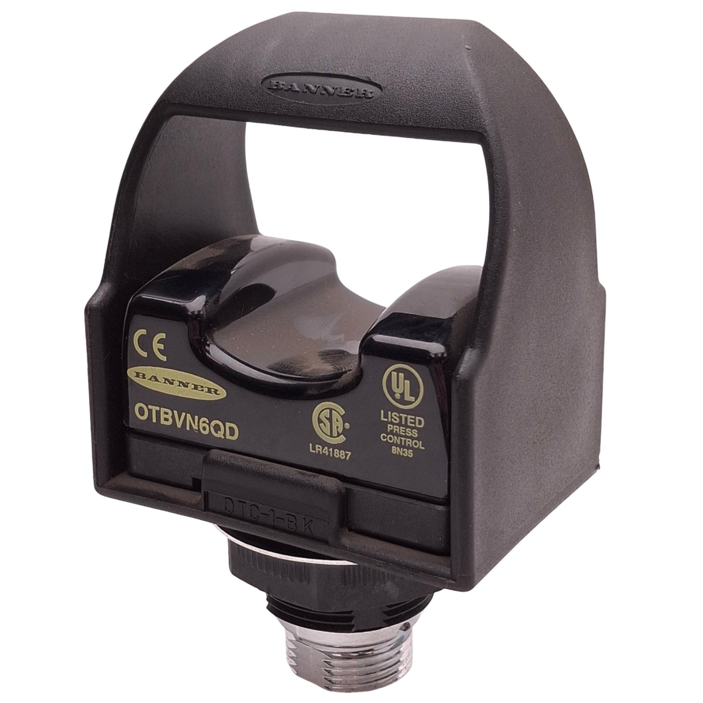 Used Banner OTBVN6QD Opto-Touch Momentary Action Touch Button, NPN, 10-30VDC w/Guard