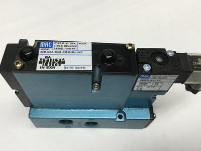 New – Open box MAC 92B-ABA-BAG-DM-DJBJ-1KD Solenoid Valve 230VAC Coil, 20-120psi, 1/4"NPT
