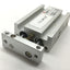 Used SMC CXSM6-10 Double Rod Pneumatic Cylinder, Bore: 6mm, Stroke: 10mm, M5x0.8 Rust