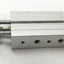 Used SMC CXSM6-10 Double Rod Pneumatic Cylinder, Bore: 6mm, Stroke: 10mm, M5x0.8 Rust