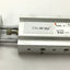 Used SMC CXSM6-10 Double Rod Pneumatic Cylinder, Bore: 6mm, Stroke: 10mm, M5x0.8 Rust