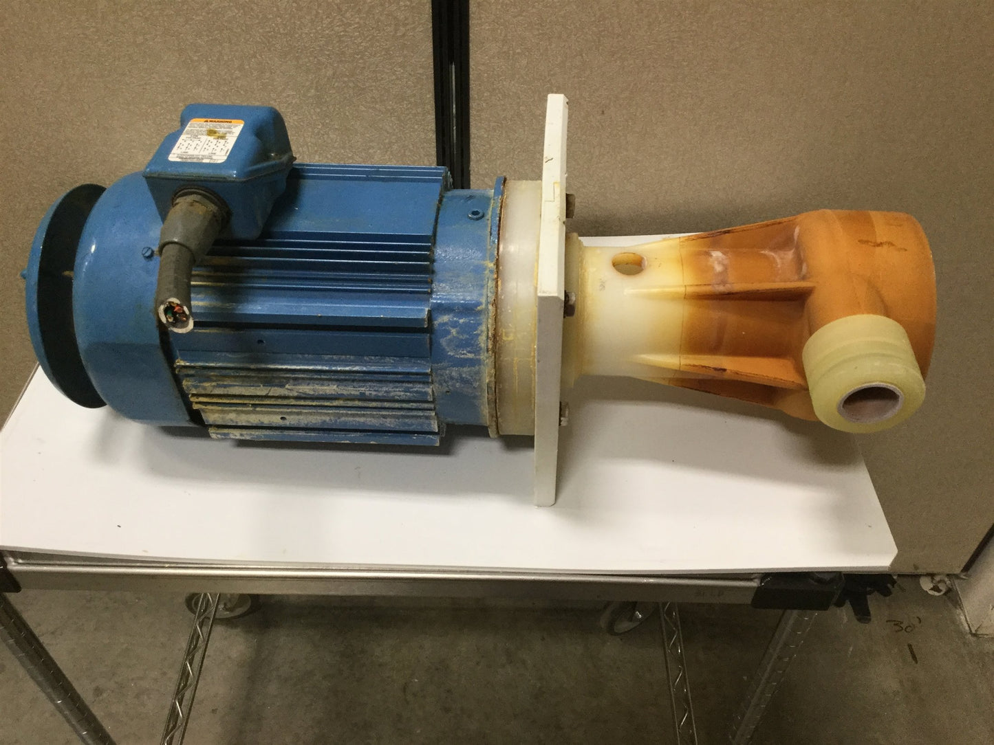 Used Penguin P-5CK Vertical Pump & Motor, 208-230/460V, 5HP, 172GPM, 122' Head