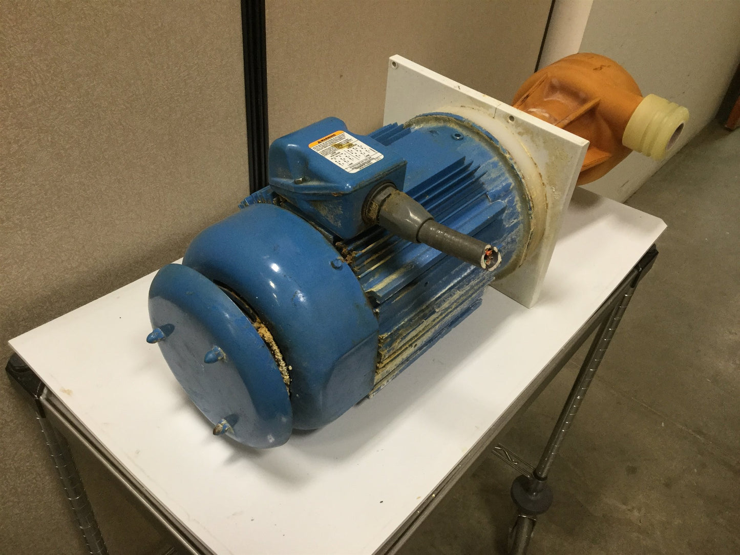Used Penguin P-5CK Vertical Pump & Motor, 208-230/460V, 5HP, 172GPM, 122' Head