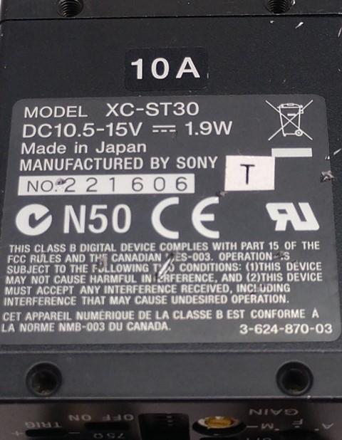 Used Sony XC-ST30 Monochrome CCD Camera & Navitar Precise Eye 1-60111, 0.75X Mag