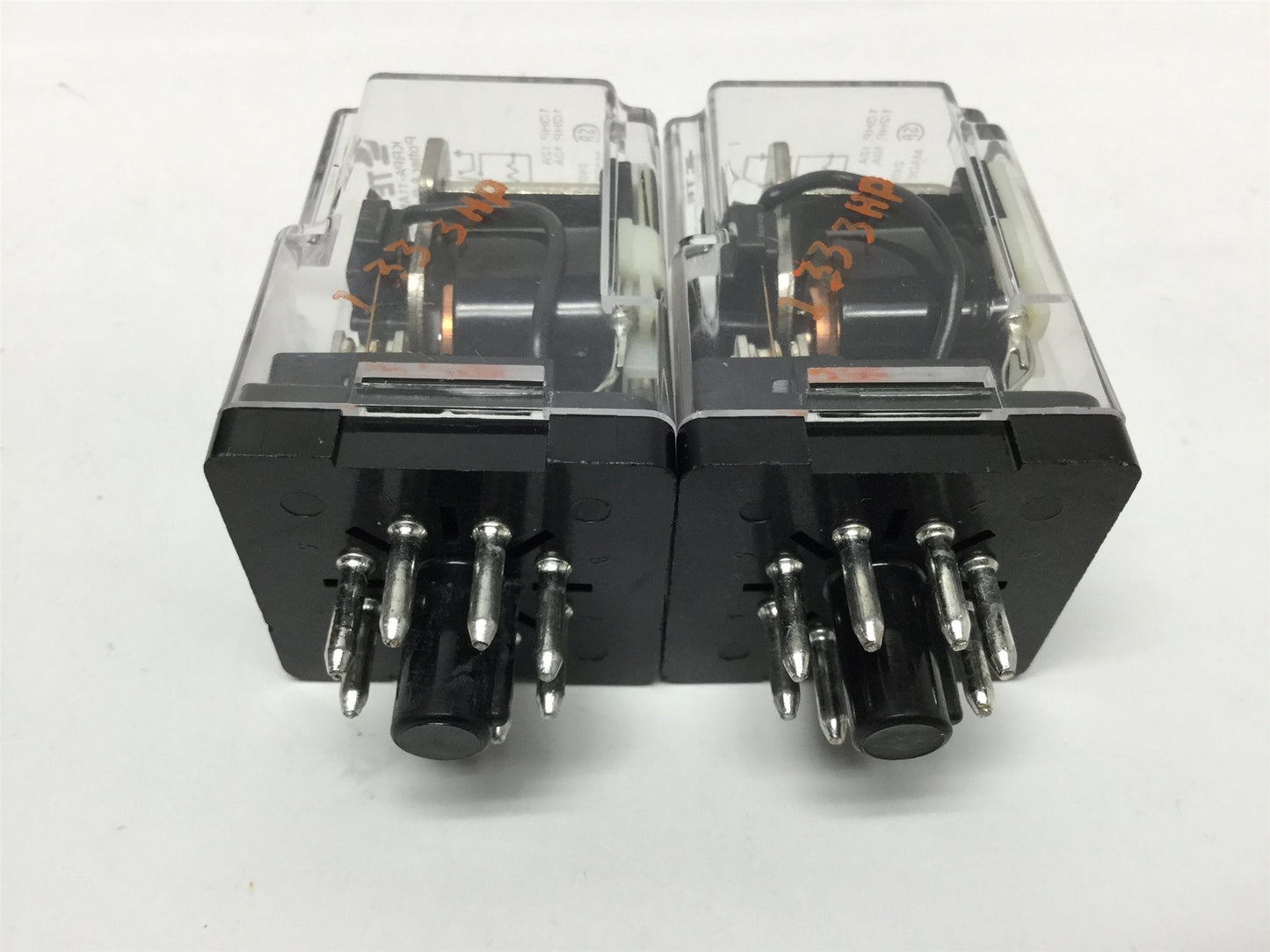 New – Open box Lot of 2 Tyco Potter & Brumfield KRPA-11AN-240 Relays, DPDT, 10A, 240VAC Coil