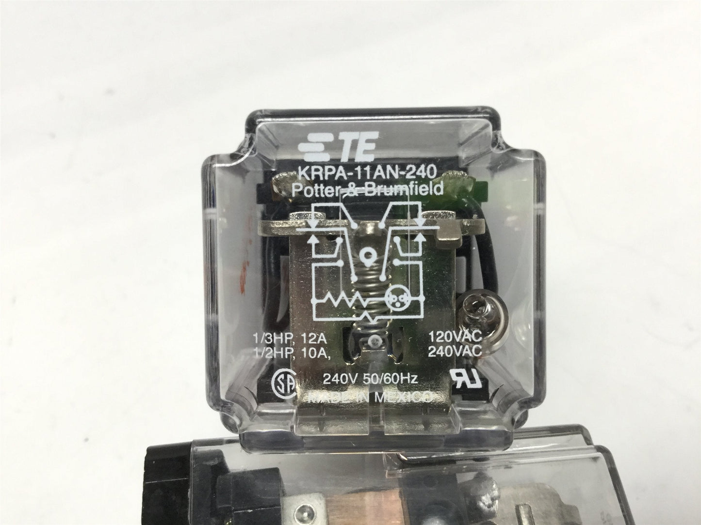 New – Open box Lot of 2 Tyco Potter & Brumfield KRPA-11AN-240 Relays, DPDT, 10A, 240VAC Coil