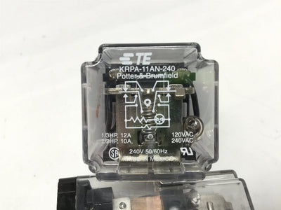 New – Open box Lot of 2 Tyco Potter & Brumfield KRPA-11AN-240 Relays, DPDT, 10A, 240VAC Coil