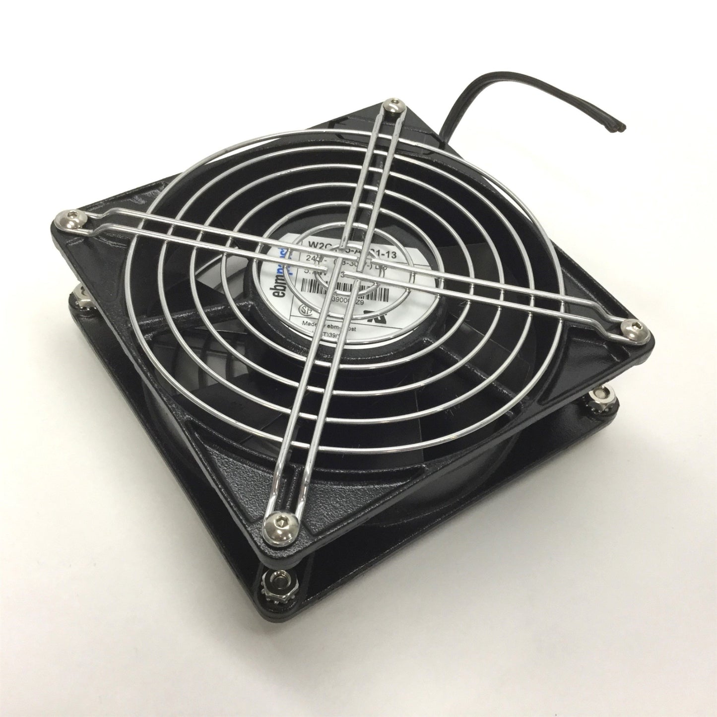 Used EBM Papst W2G115-AE31-13 Fan, Voltage: 24VDC, Power 5.7W, Flow: 130 CFM