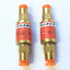Used Lot of 2 Dynamco IFC32 Pneumatic In-Line Brass Flow Control Orifice .0126" .32mm