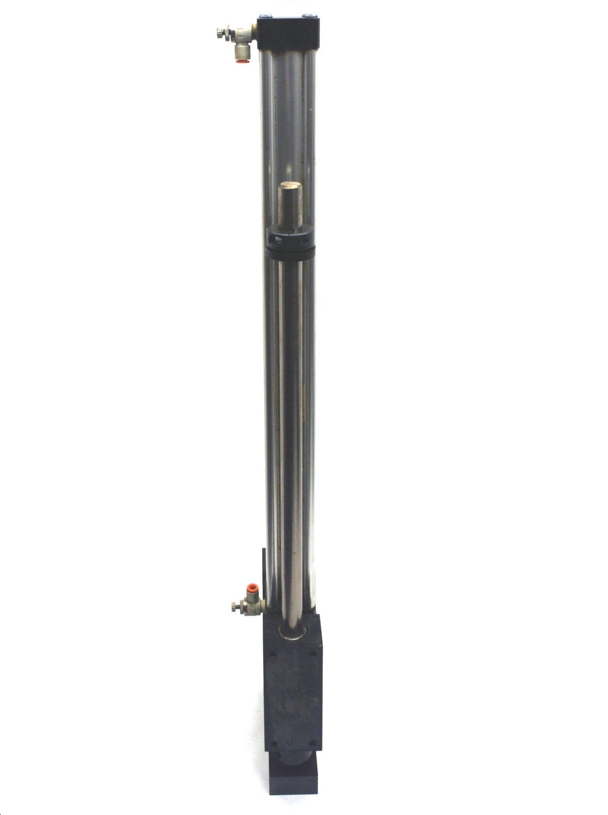 Used Parker 1.52MA20.0-B4 Pneumatic Cylinder w/Guide, 20" Stroke, 1.52" Bore, ¼"NPT