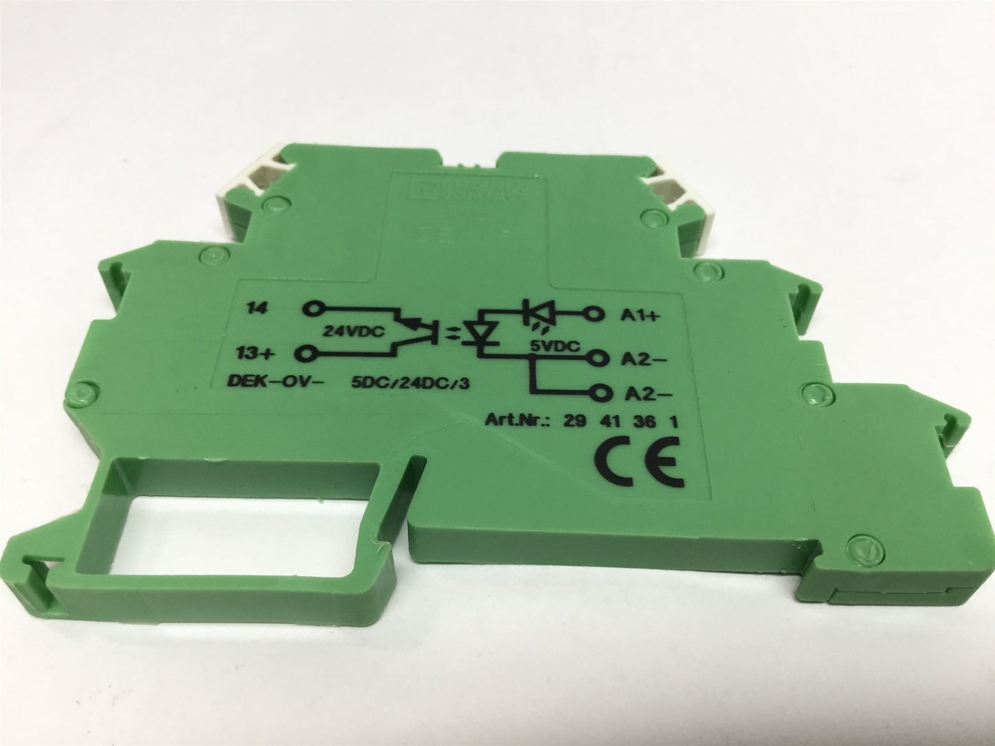 Used Phoenix 2941361 Solid State Relay Terminal Block SPST-NO, 5VDC In, 3-30VDC Out