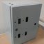 Used Hoffman CSD16128 Electrical Enclosure Depth: 8" Height: 16" Width: 12" *Holes*