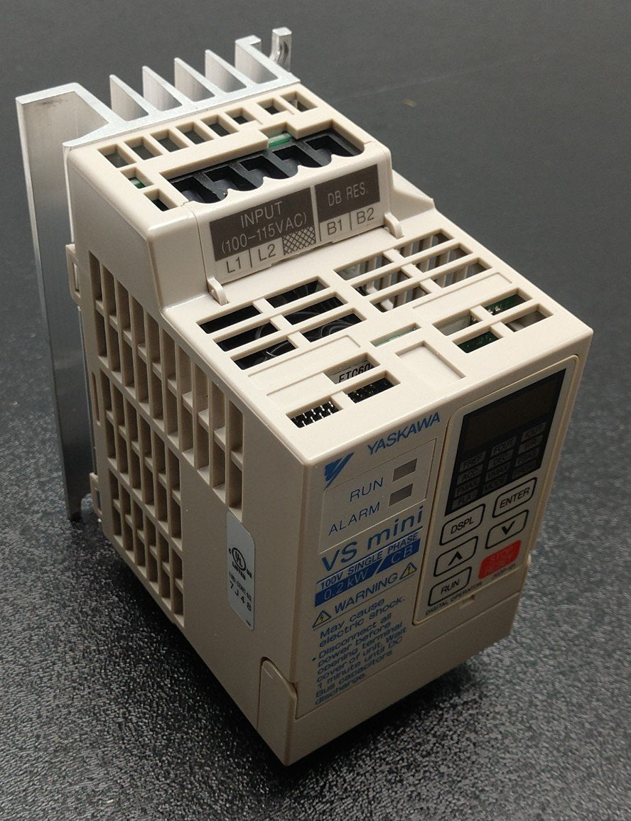 Used Yaskawa GPD205-10P1 VS Mini Drive, 100V Single Phase Input, 3 Phase Output