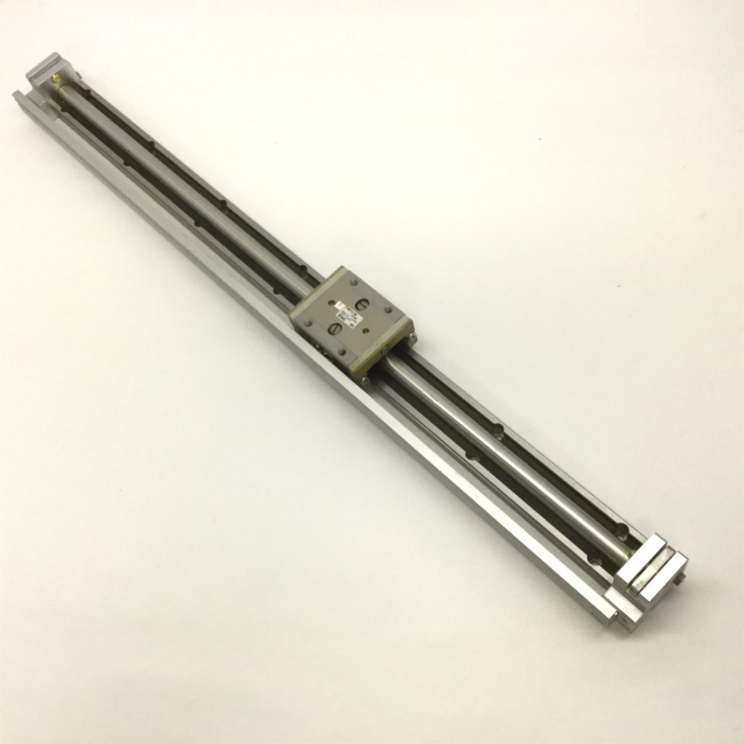 Used SMC MXY12-500-X1109 Pneumatic Slide Table, Stroke 500mm, Bore 12mm, 0.2-0.55MPa