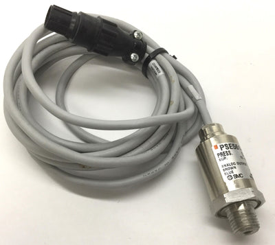 Used SMC PSE561-N02-28 Vacuum Pressure Sensor, Range: 0 to -101kPa, Supply: 12-24VDC