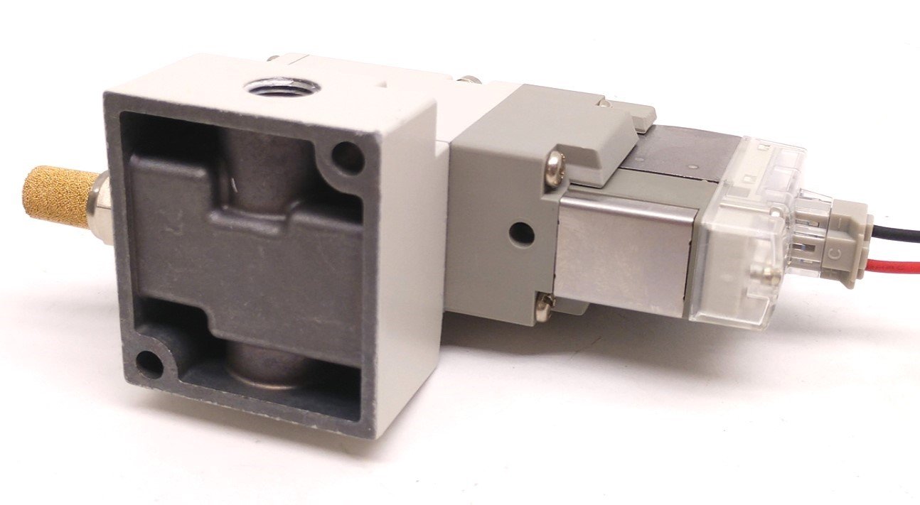 Used SMC VP344-5LZ1-A Solenoid Valve, 3-PORT Voltage 24VDC, 0.15-0.7MPa