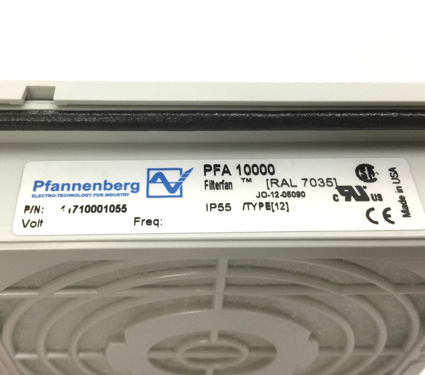 Used Pfannenberg PFA 10000 Exhaust Fan Filter, Cutout: 92mm x 92mm, 109x109x24mm