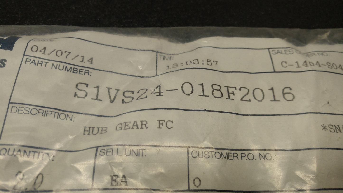 New SDP/SI S1VS24-018F2016 HUB Gear FC, 18 Teeth, Fairloc Hub, Bag of 2