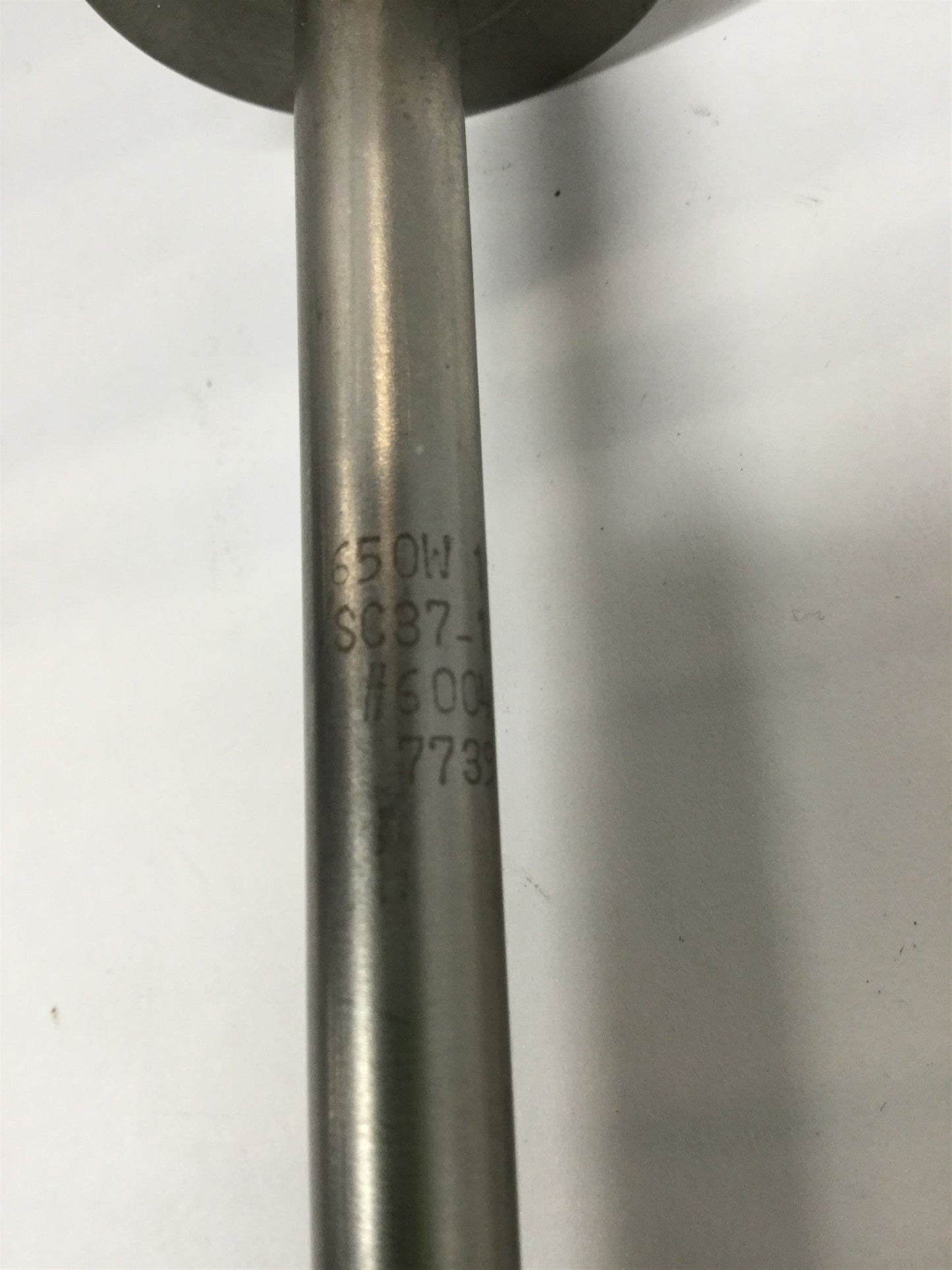 Used Hotwatt SC37-12 Flanged Cartridge Heater Rod Element 65W 115VAC, 3/8" Dia, 12" L