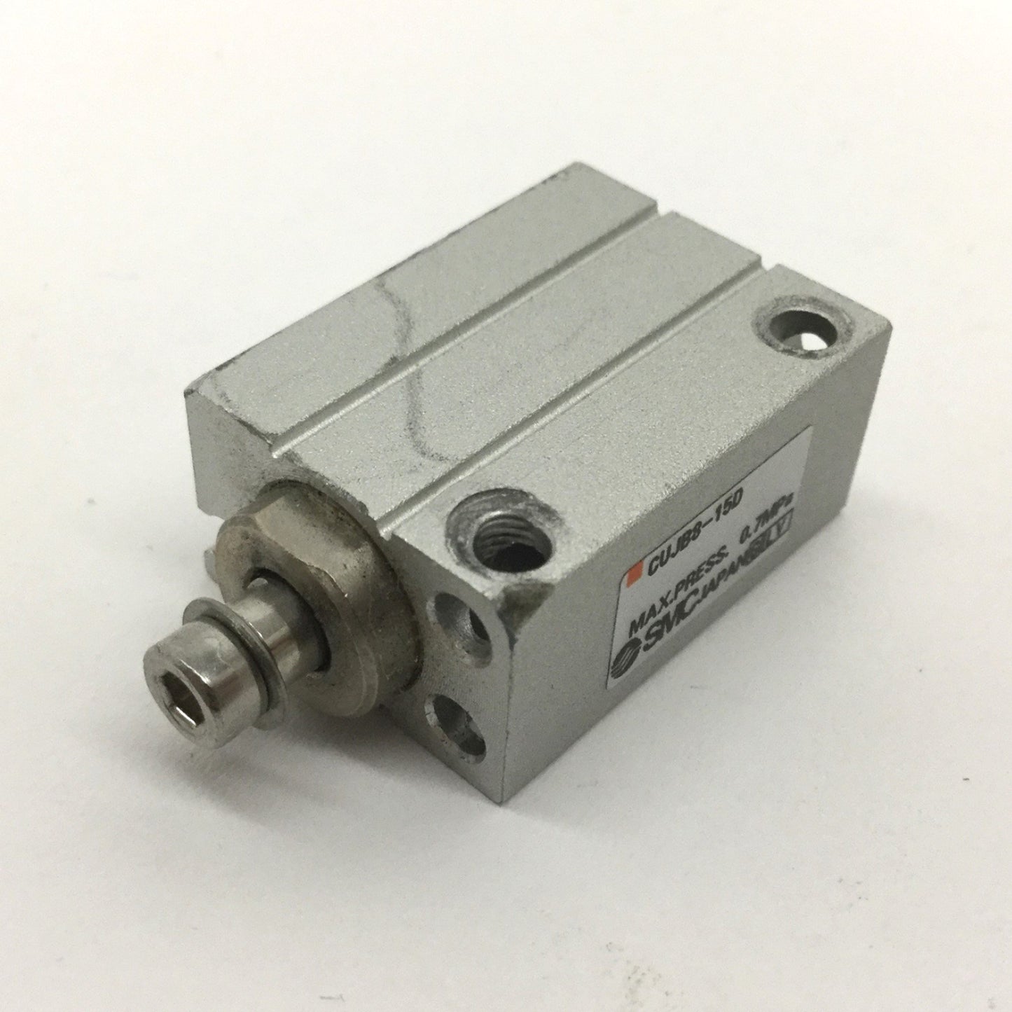 Used Lot of 2 SMC CUJB8-15D Mini Free Mount Cylinder, Stroke: 15mm, Bore: 8mm