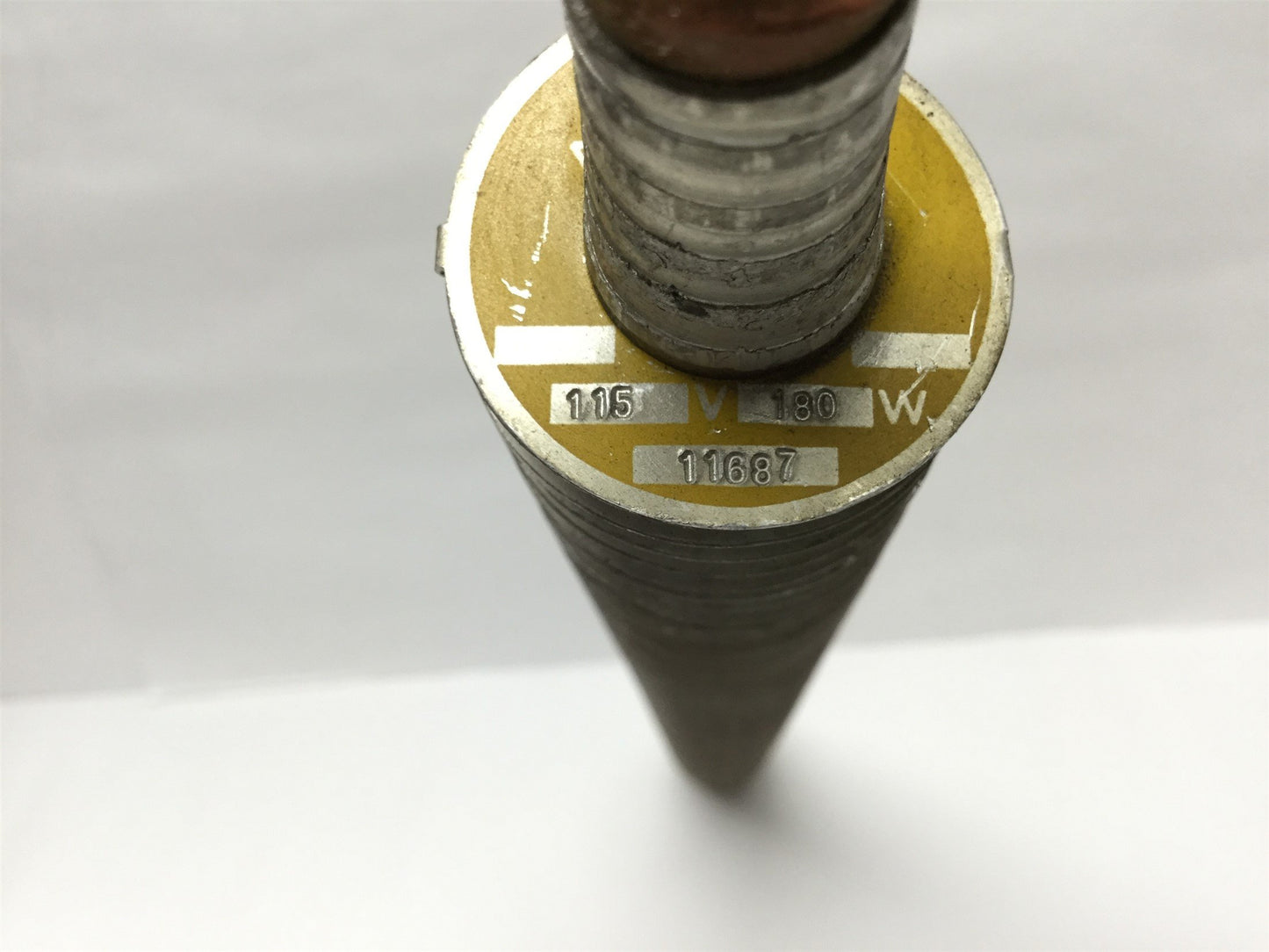Used TruHeat Finned Aluminum Defrost Heating Element 180W 115VAC, 16" Long, 1.5" Dia