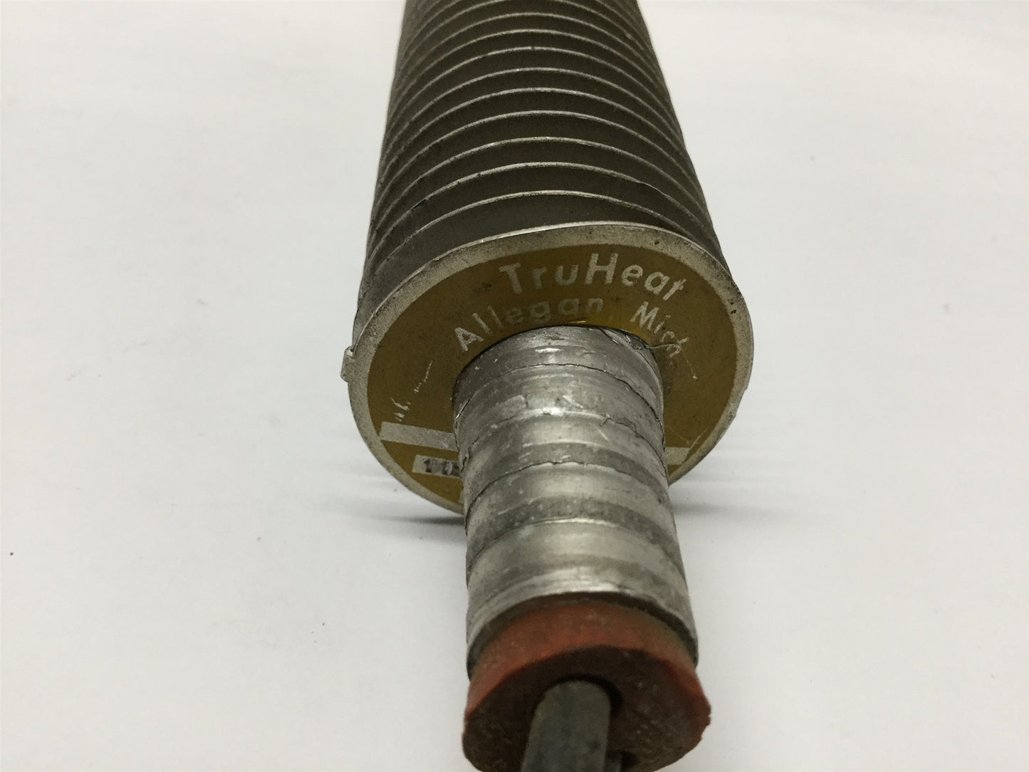Used TruHeat Finned Aluminum Defrost Heating Element 180W 115VAC, 16" Long, 1.5" Dia