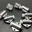 Used Lot of 8 Spring Loaded Stopper, Stroke: 2.75mm, Round Nose