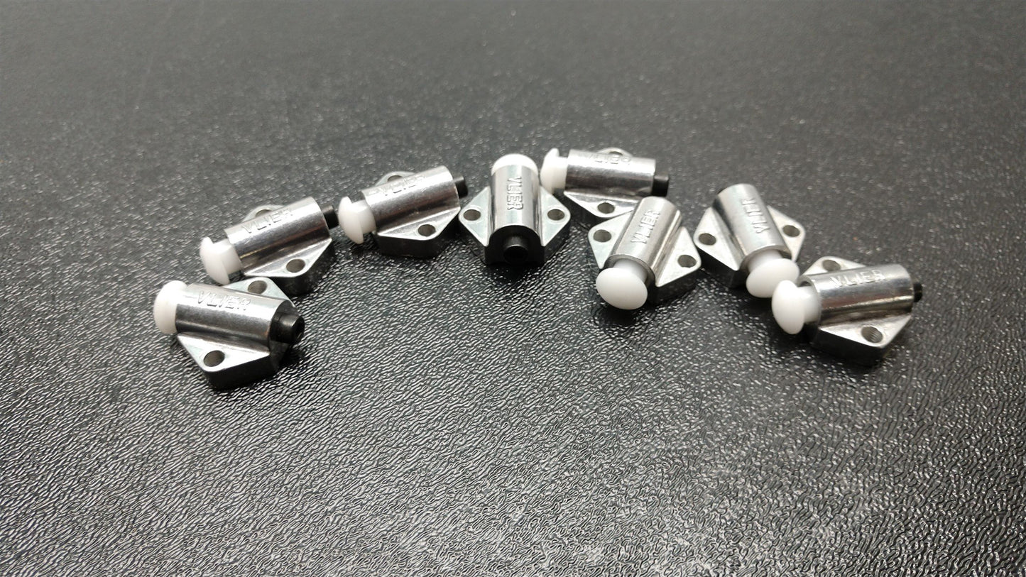 Used Lot of 8 Spring Loaded Stopper, Stroke: 2.75mm, Round Nose