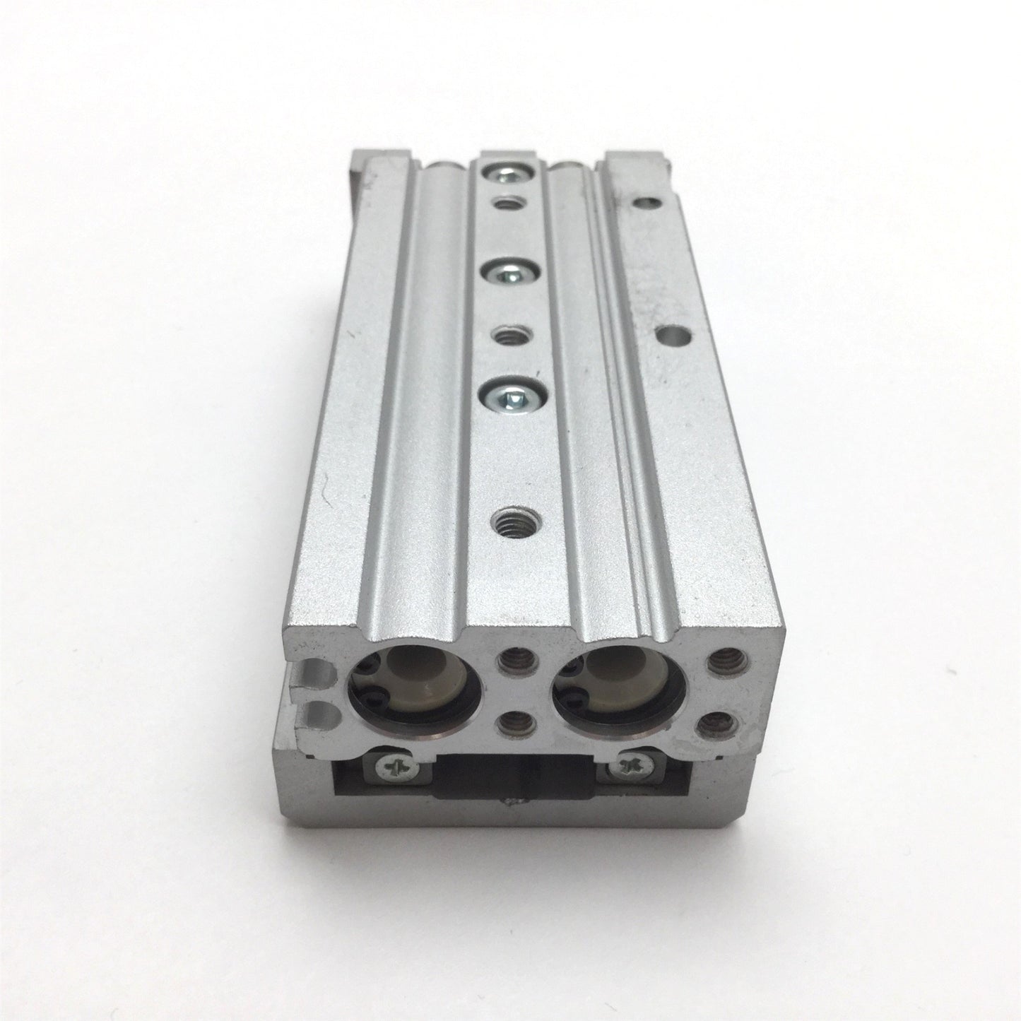 Used SMC MXS12L-50 Pneumatic Slide Table, Bore: 12mm, Stroke: 50mm, 0.15-0.7MPa
