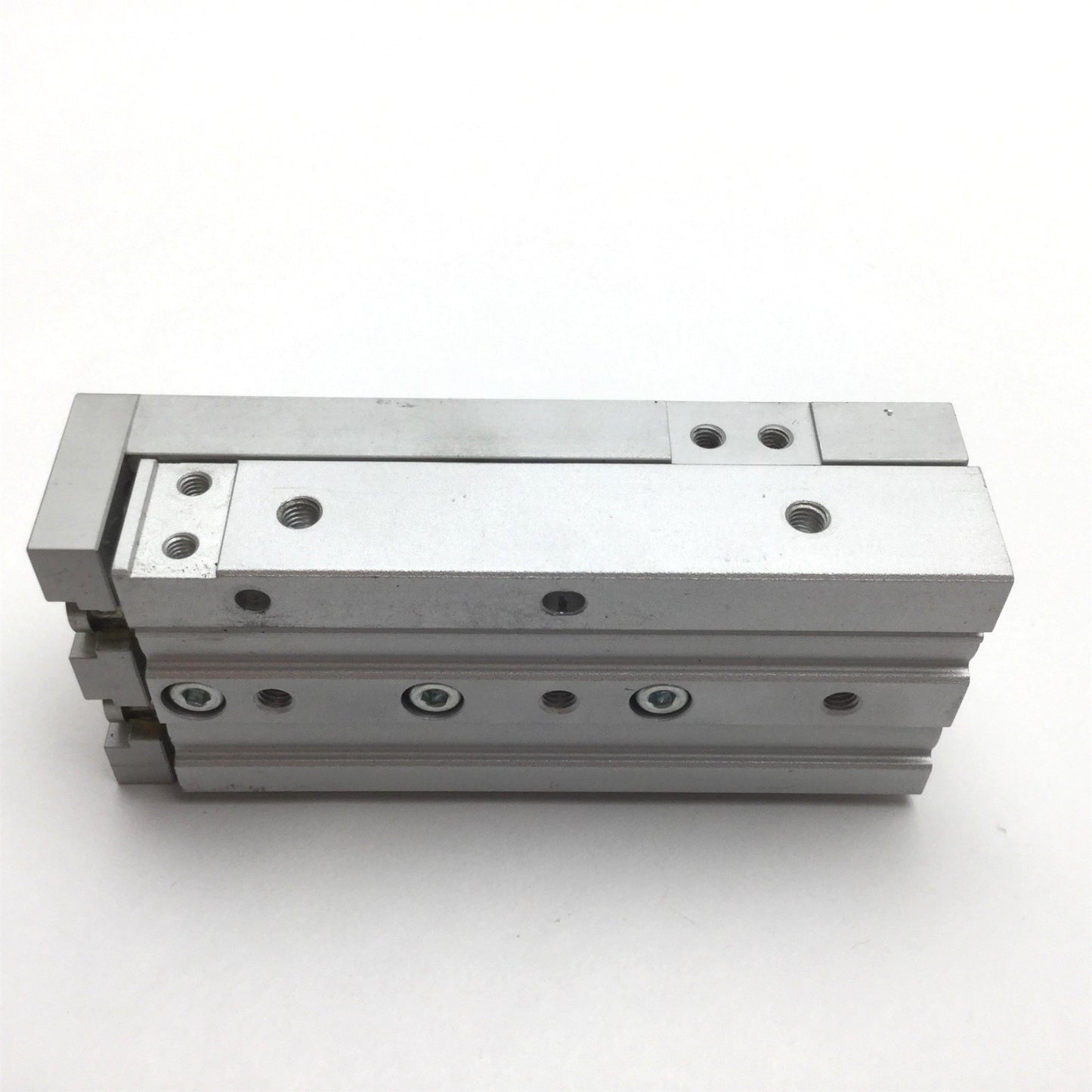 Used SMC MXS12L-50 Pneumatic Slide Table, Bore: 12mm, Stroke: 50mm, 0.15-0.7MPa