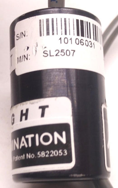 Used Advanced Illumination SL2507-66075L Machine Vision Red LED Spotlight, 24VDC