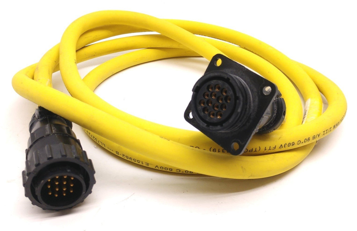 Used Flex-Cable NFS514-3M6M-1C5-E007 Cable, 16 Pin Male to 16 Pin Female, Length 2m