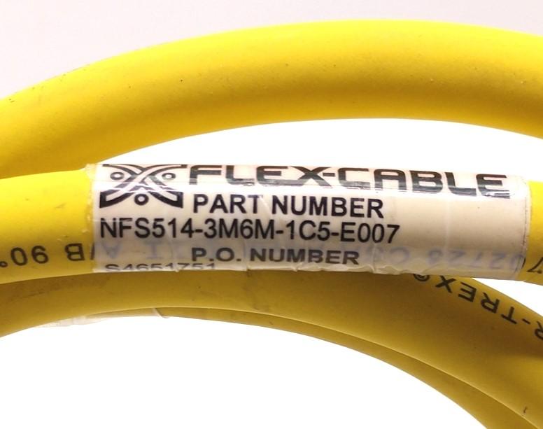 Used Flex-Cable NFS514-3M6M-1C5-E007 Cable, 16 Pin Male to 16 Pin Female, Length 2m