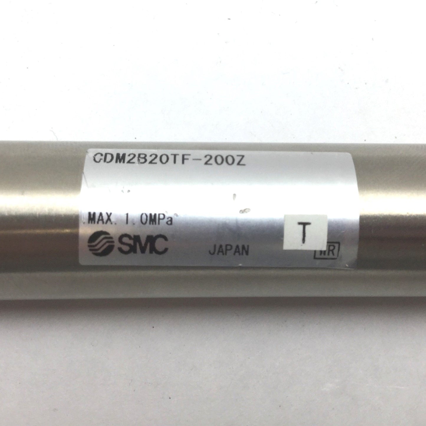 Used SMC CDM2B20TF-200Z Pneumatic Cylinder, Bore: 20mm, Stroke: 200mm, Ports: G1/8