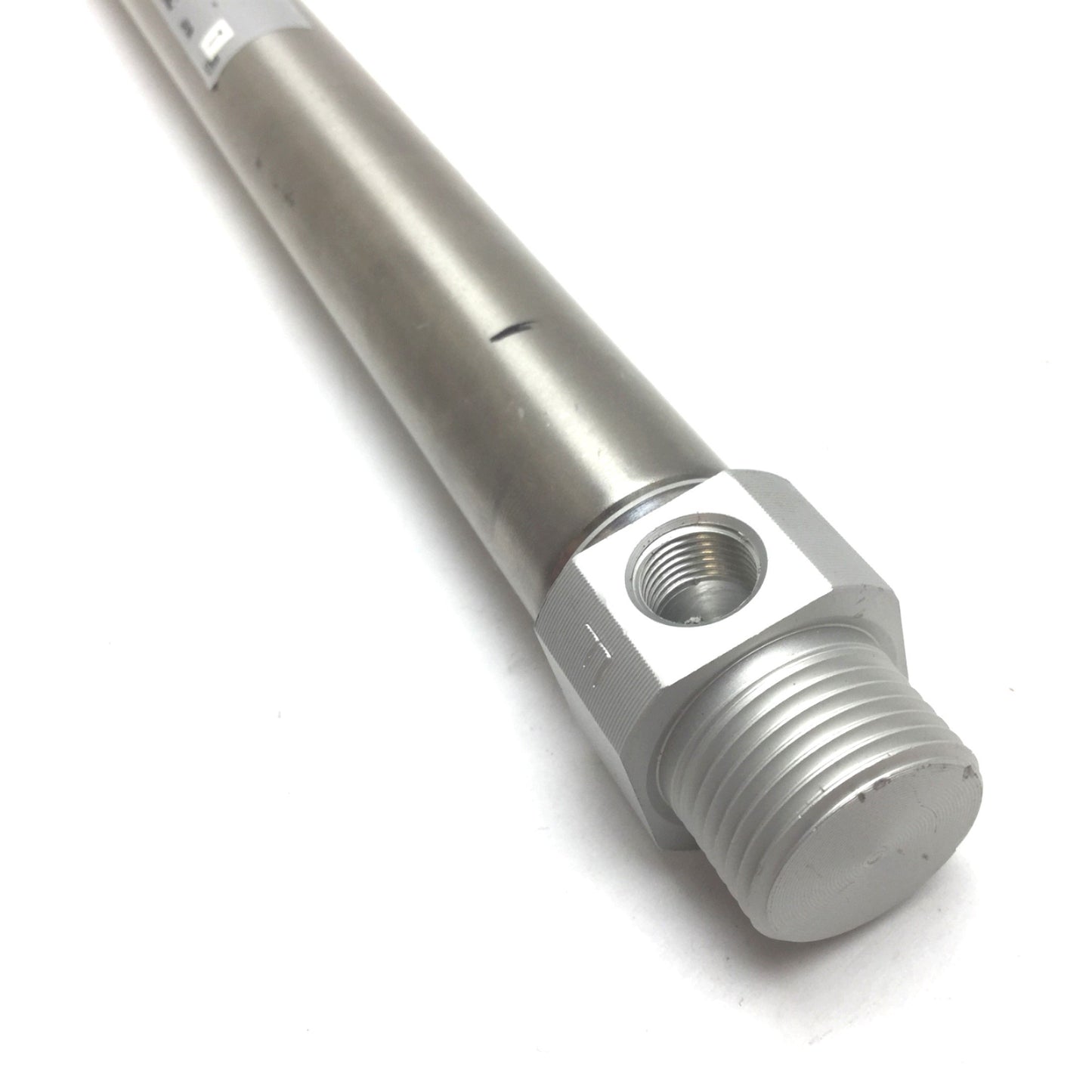 Used SMC CDM2B20TF-200Z Pneumatic Cylinder, Bore: 20mm, Stroke: 200mm, Ports: G1/8