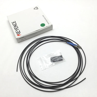 New Keyence FU-71 Transmissive Fiber Unit, Length: 2m per Fiber, Barrel: M4 and M6