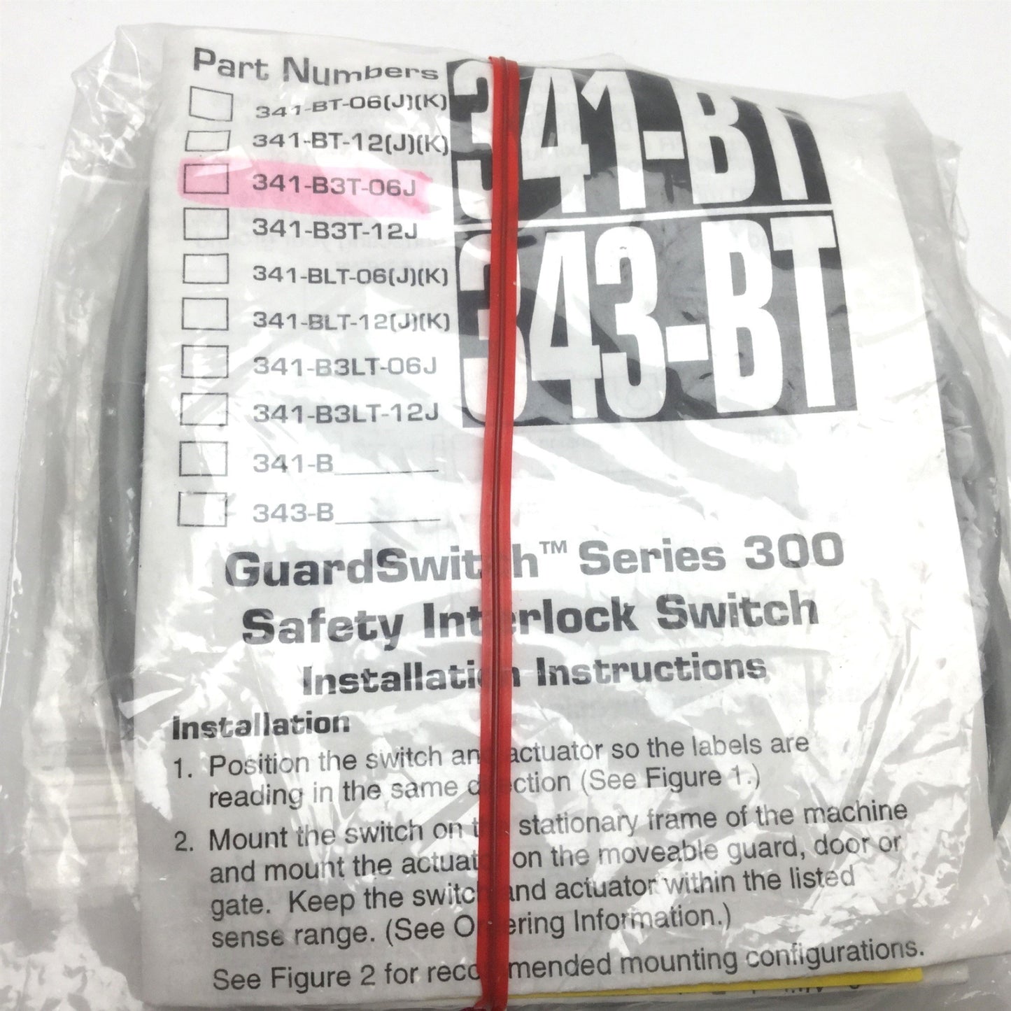 New Sentrol 341-B3T-06J GuardSwitch Safety Interlock Switch, TPST, 2x N/O 1x N/C