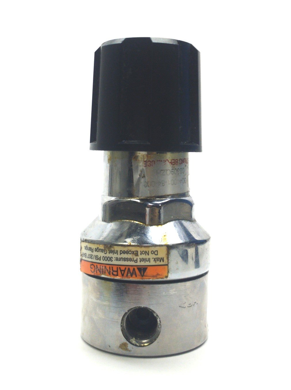 Used Concoa 3044001-84-000 304 Series Gas Regulator Valve, 0-250PSI, 1/4"NPT, 316L SS