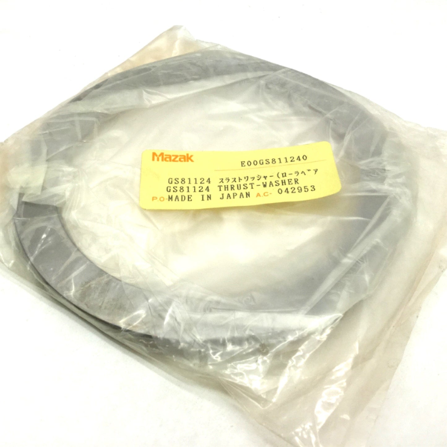New Mazak E00GS811240 Thrust Washer, OD: 155mm, ID: 122mm, W: 7mm GS81124