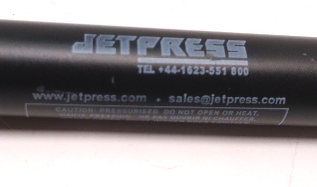 Used JetPress GSP162-BLK-244598-01/16 Gas Spring, 70lbs, 24" Long Compresses to 15"