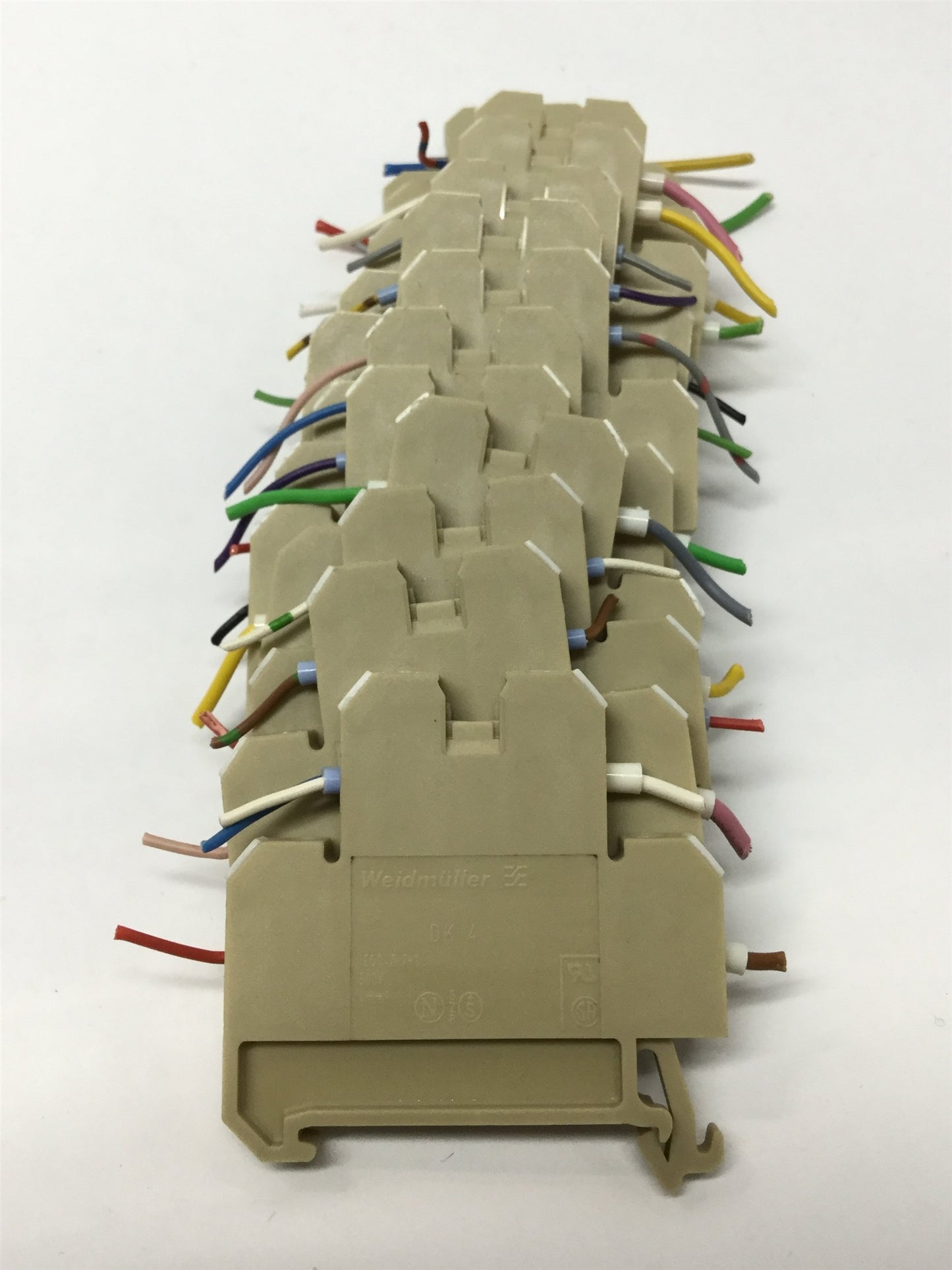 Used Lot of 12 Weidmuller DK4 Two-Tier Terminal Blocks 500V 32A, 26-12 AWG DIN Rail