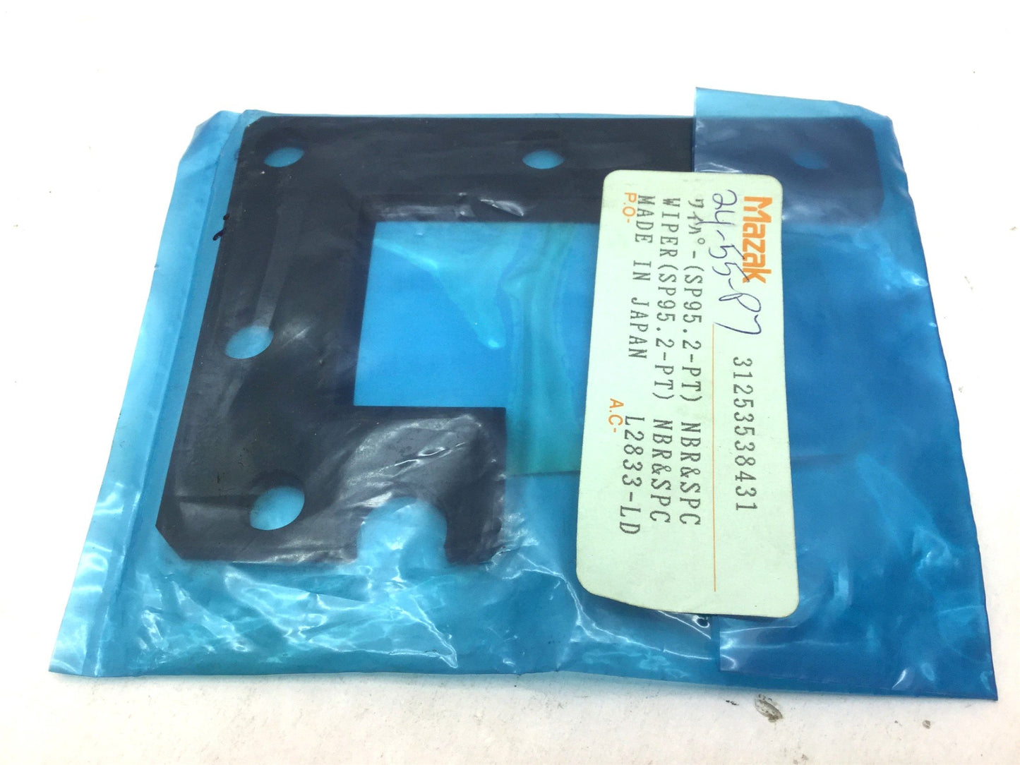 New MAZAK 31253538431 Wiper SP95.2-PT NBR&SPCC Height: 84mm Length: 115mm Depth: 5mm