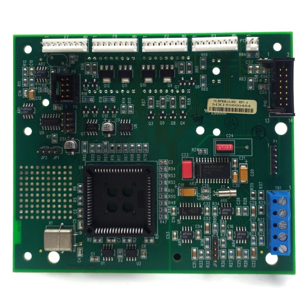 Used TE-097838.1A-RH Rev.A LCD Display Board, 14-Pin, 4x 8-Pin, 2-Pin Headers