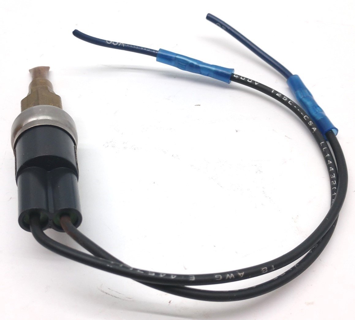 Used Johnson Controls P100CP-2 Pressure Control Switch, 6A, 240VAC, Flying Leads