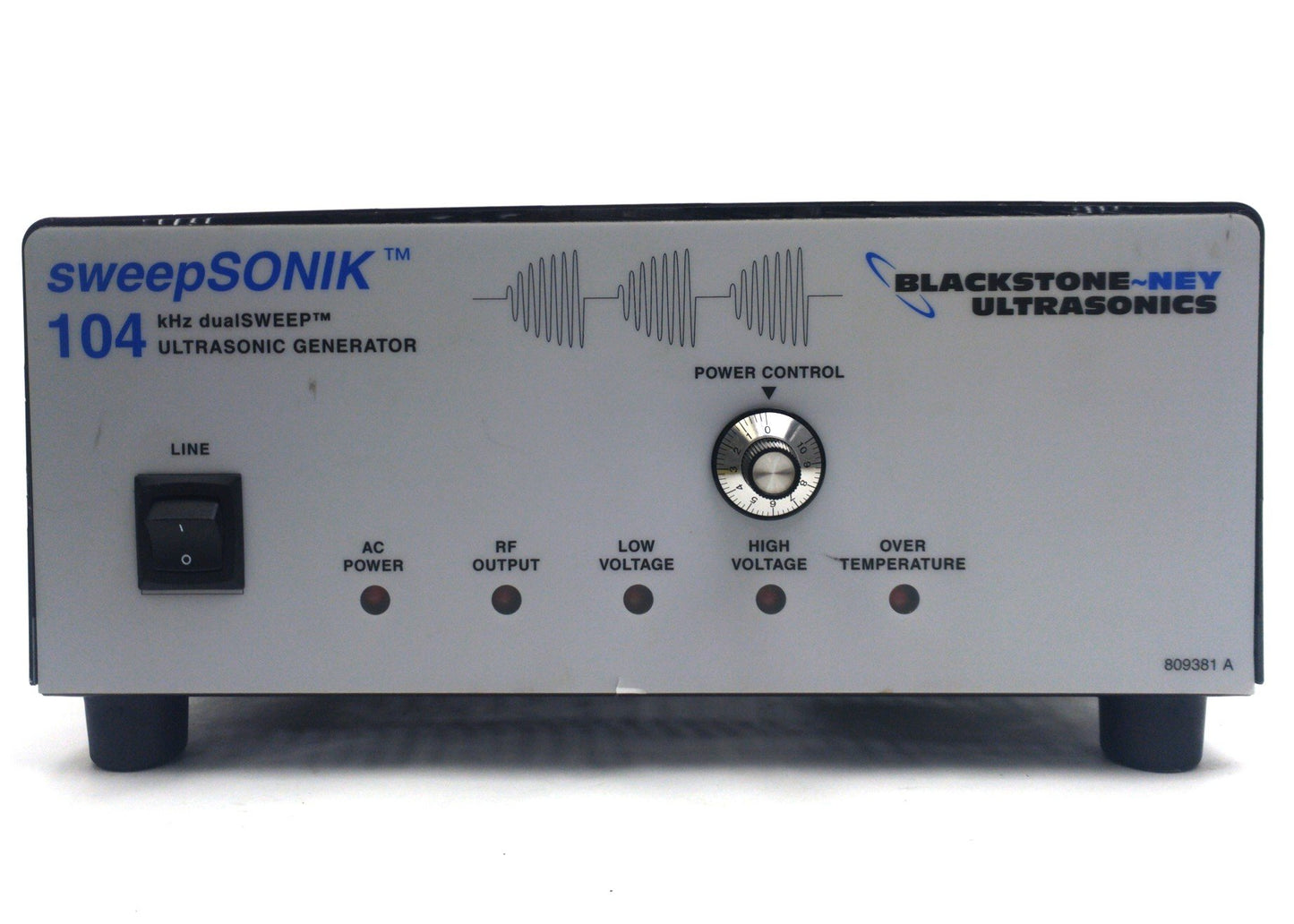 Used Blackstone-Ney 104-S2DG-12T-240V-A dualSWEEP Ultrasonic Generator 104kHz 240VAC